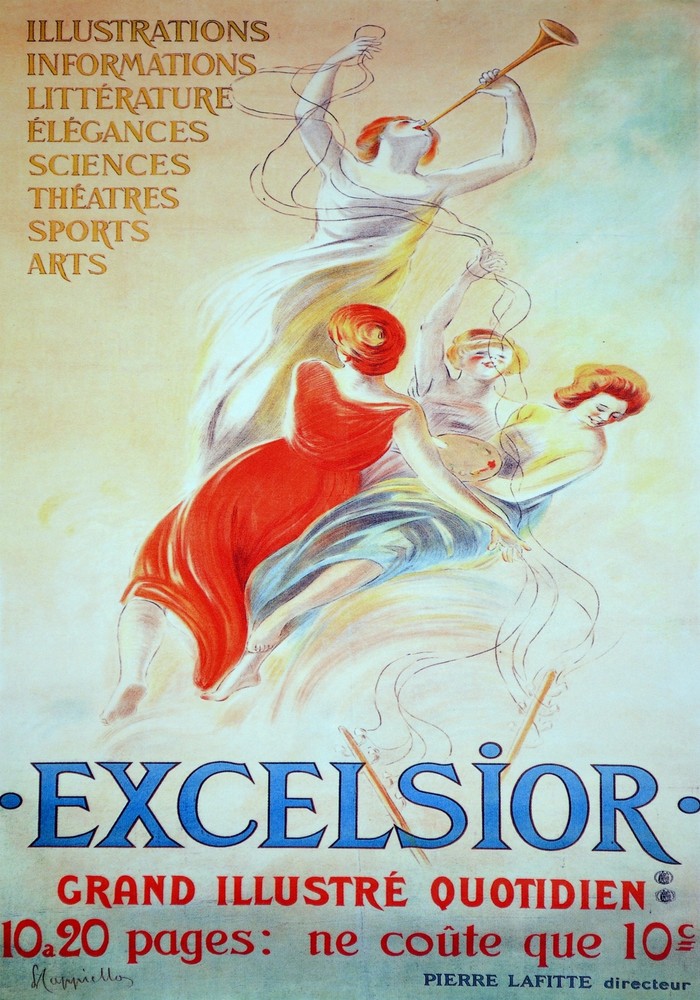 Excelsior Illustrations Decorative Poster print.Home Graphic Art Design. 4170