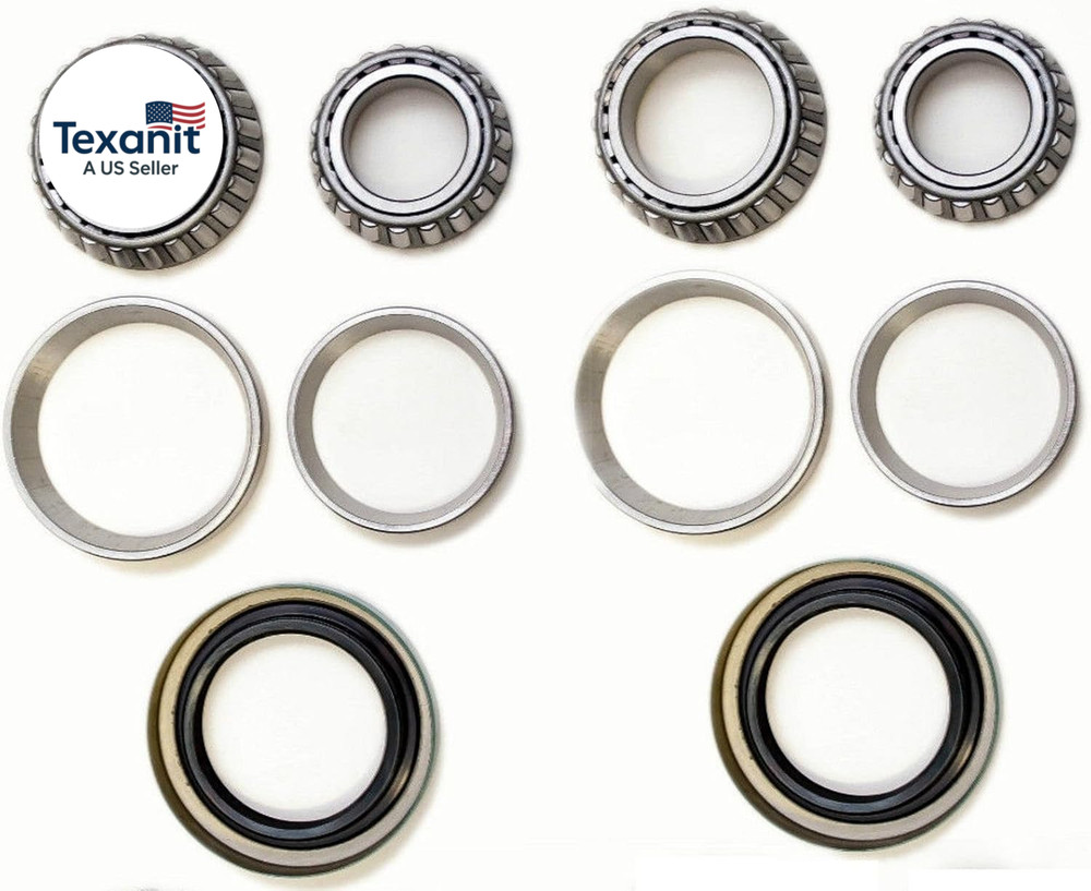 Front Left & Right Wheel Bearing with Seal Kit Fit Chevelle (2WD 4WD) 1965 1966