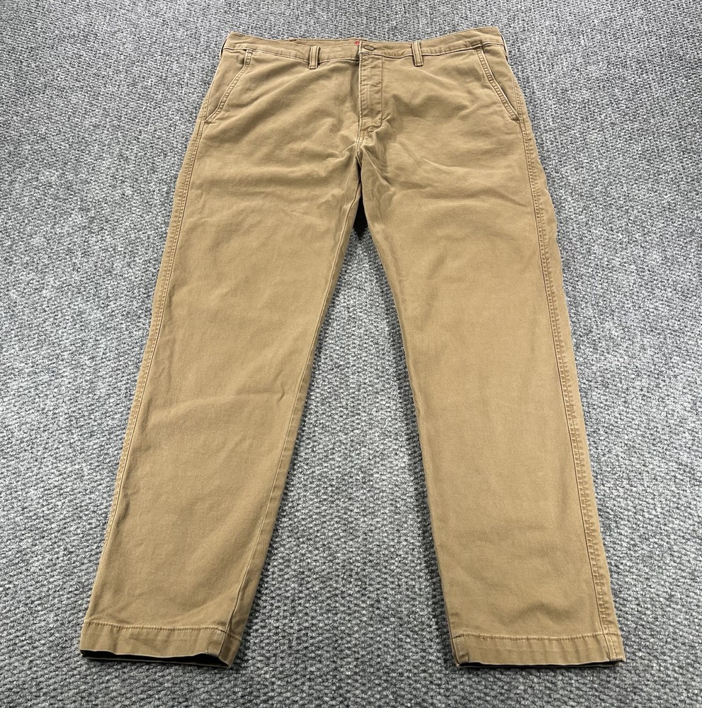 Levis XX Chino Pants Mens 38x30 Tan Khaki EZ Taper  Work Business Casual