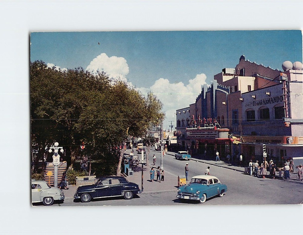 Postcard Plaza de Armas y Cine Reforma Ciudad Juárez Chihuahua Mexico