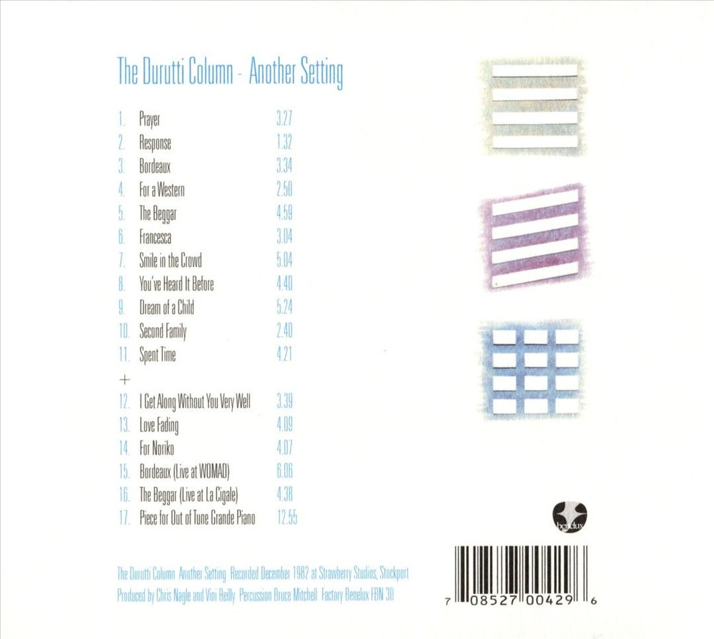 The Durutti Column Another Setting New Cd