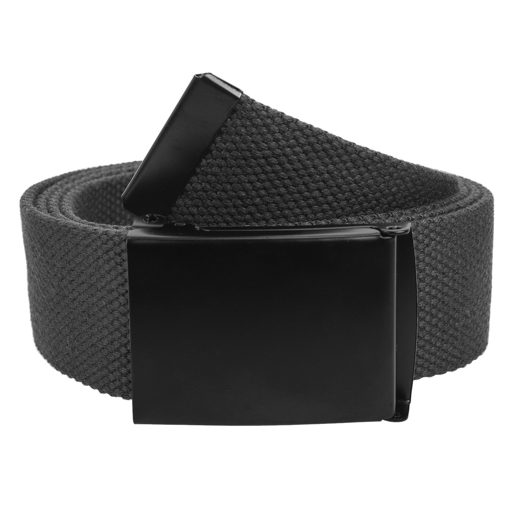 Fully Adjustable Canvas Web Belt with Black Flip Top Buckle 50'' Long 2053-Black