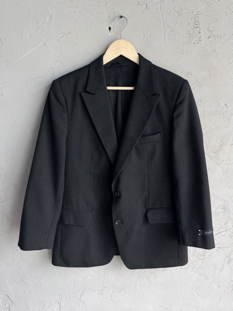 Gucci  Men’s Blazer Jacket Black Italy Vintage