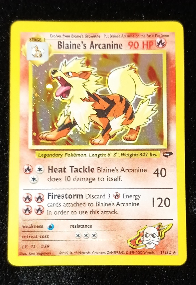 Blaine's Arcanine 1/132 Gym Challenge Holo
