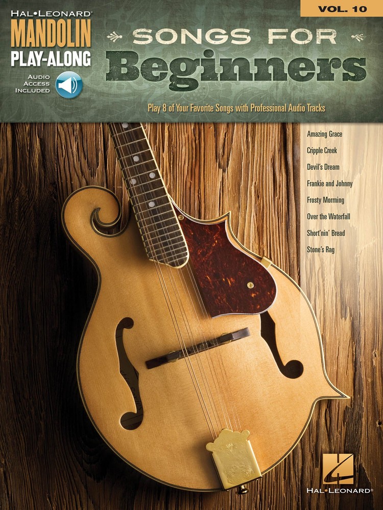 Songs for Beginners Mandolin Play-Along Vol 10 Tab Sheet Music Book Online Audio