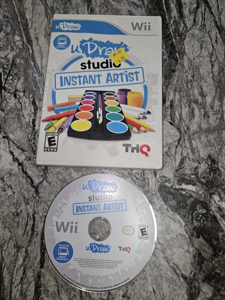 U Draw Studio Instant Artist (Nintendo Wii Video Game) No Manual Tested
