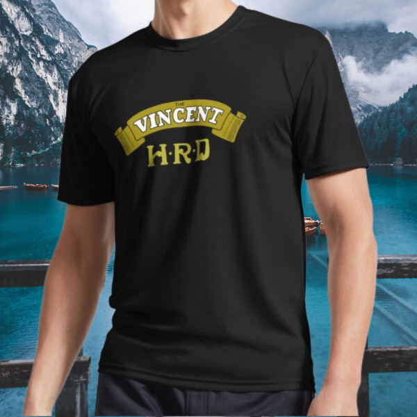 New Shirt Vincent Motorcycle Logo Active T-Shirt Funny Size S to 5XL