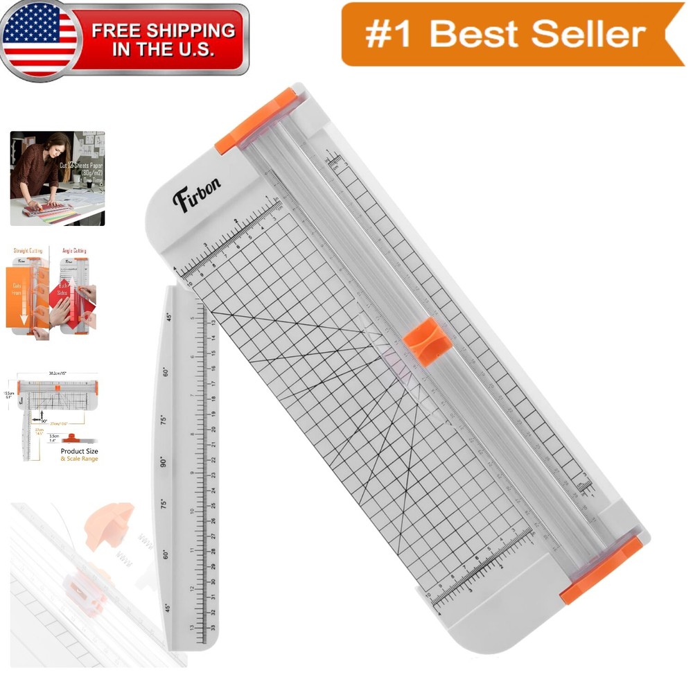 Precision A4 Paper Cutter with Safety Guard for Home Office-image