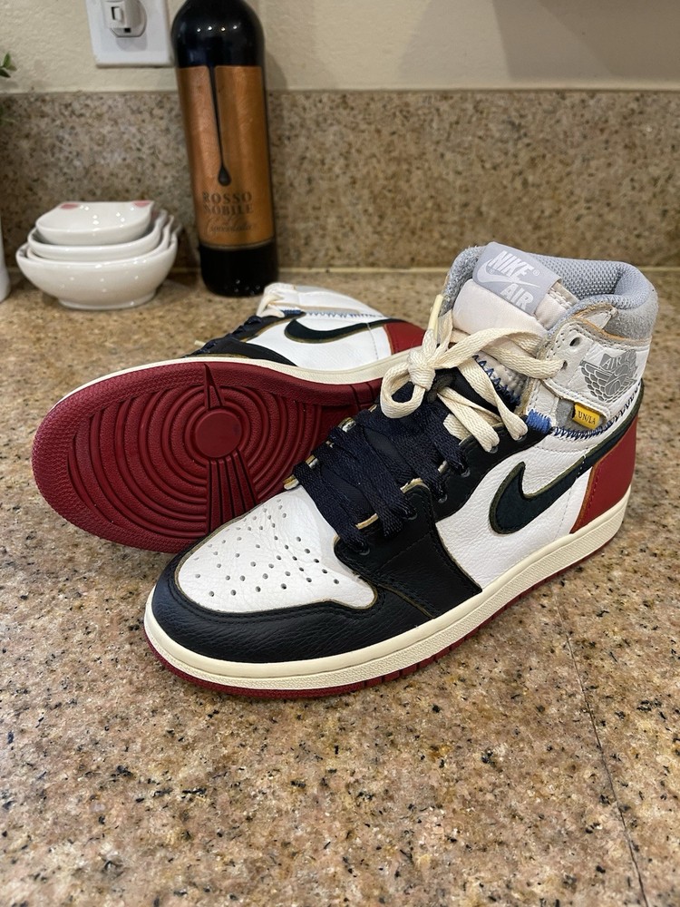 Air Jordan 1 Retro High Union Los Angeles Black Toe BV1300 106 Men’s 5.5 Rare