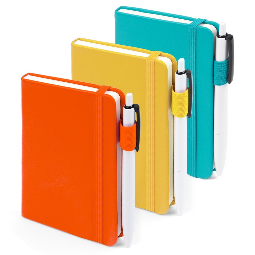 feela Pocket Notebook Journals Mini Cute Small Hardcover College Ruled Notepa...