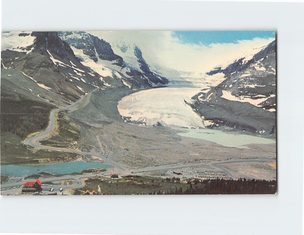 Postcard Aerial View Columbia Ice Fields Canadian Rockies Canada