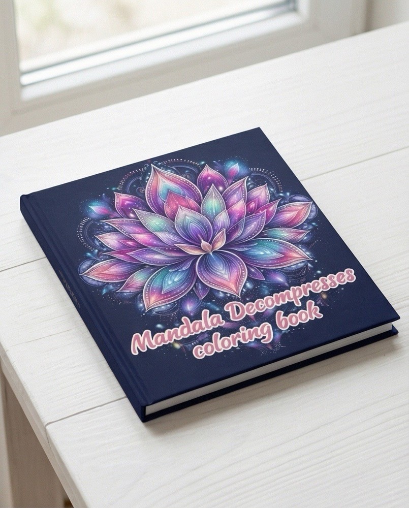 Adult Mandala Coloring Book Stress ReliefArt Therapy Relaxation Gift