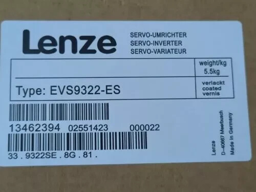 EVS9322-ES IPCS Brand New Sealed Original Lenze EVS9322ES Servo Inverter