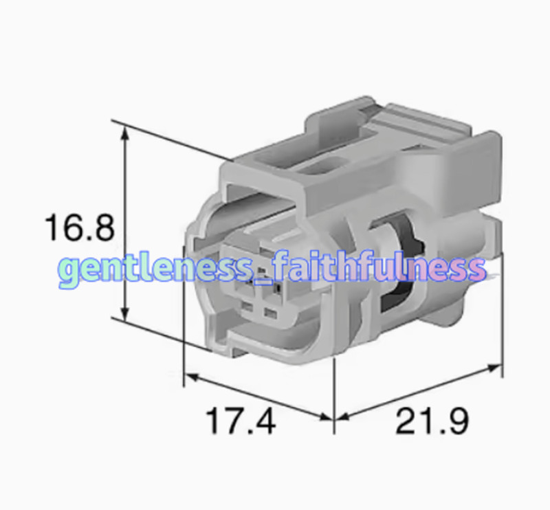 100PCS NEW FIT FOR Connector 6189-7073 2-hole plastic shell female