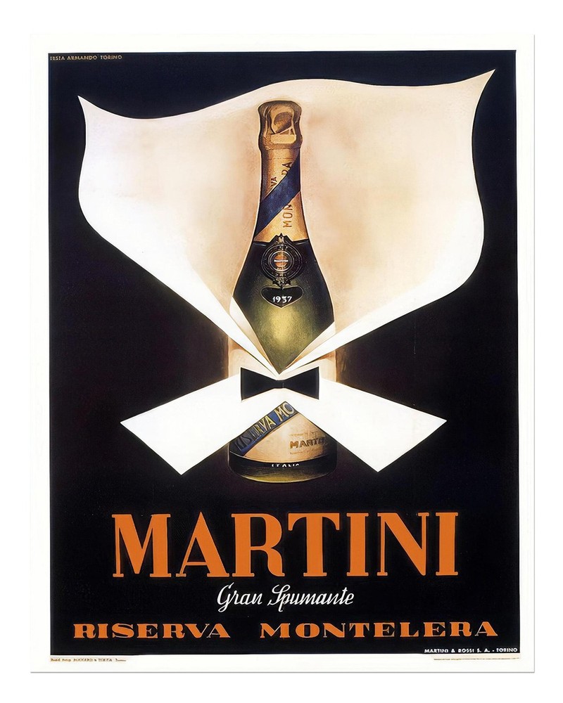 Vintage Martini Poster Wall Art � Elegant Home Decor Premium Quality