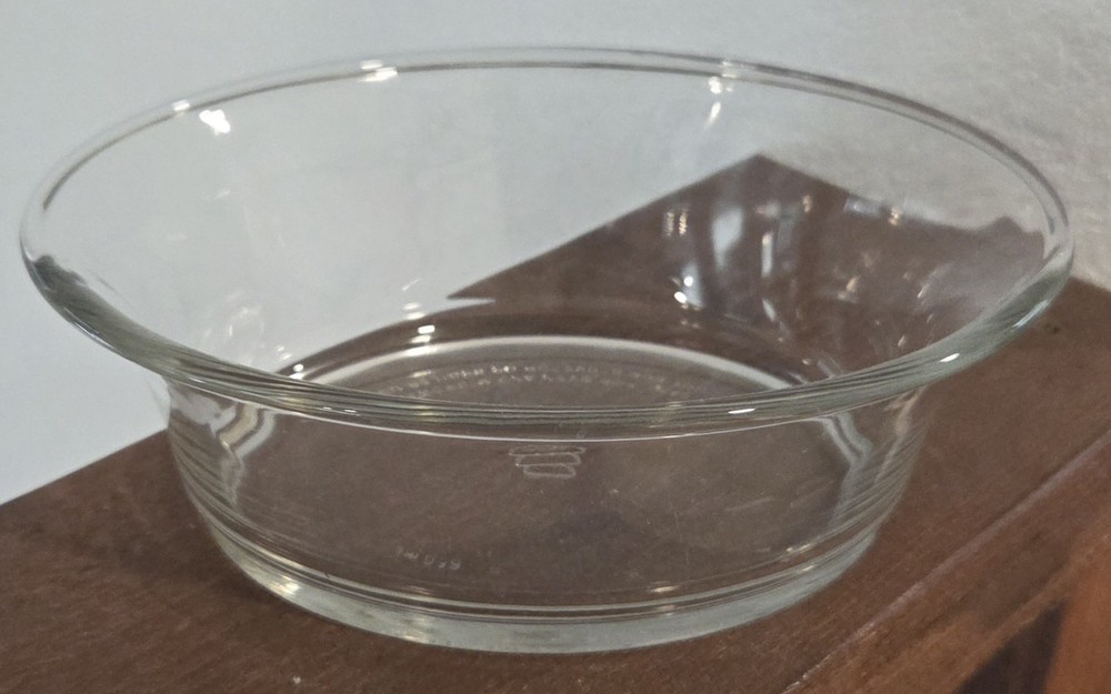 Vintage Pyrex Oval Clear 8500 3 2/3 Cup Baking Dish Oven Microwave Safe No Lid