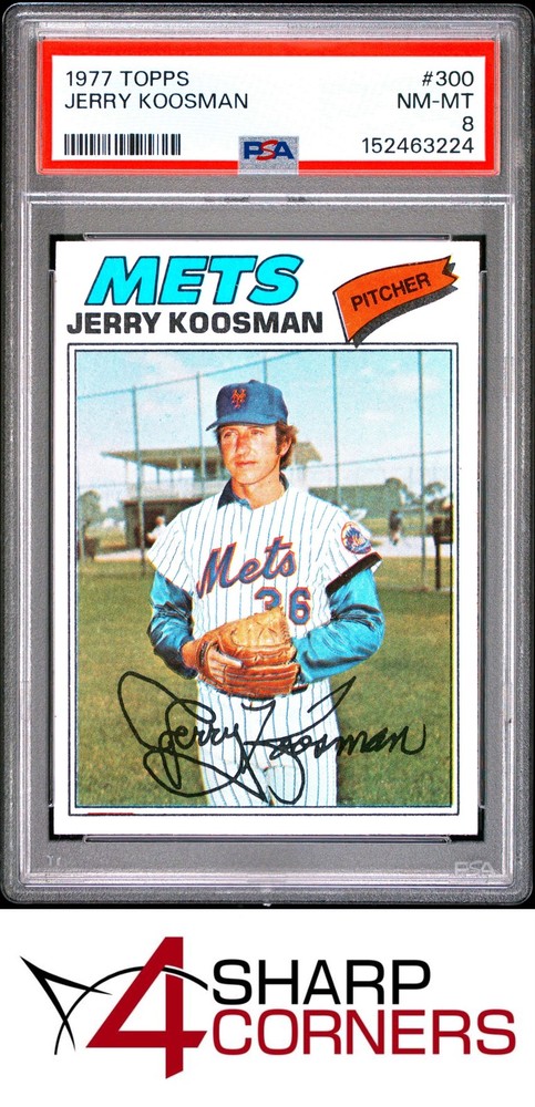 1977 Topps #300 Jerry Koosman Mets Psa 8Get unbeatable industry-low consignment rates at 4SC!
