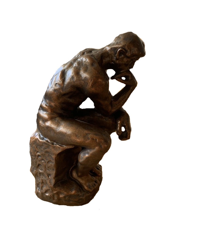 THE THINKER RODIN STATUE BRONZE EUROPEAN ART SCULPTURE