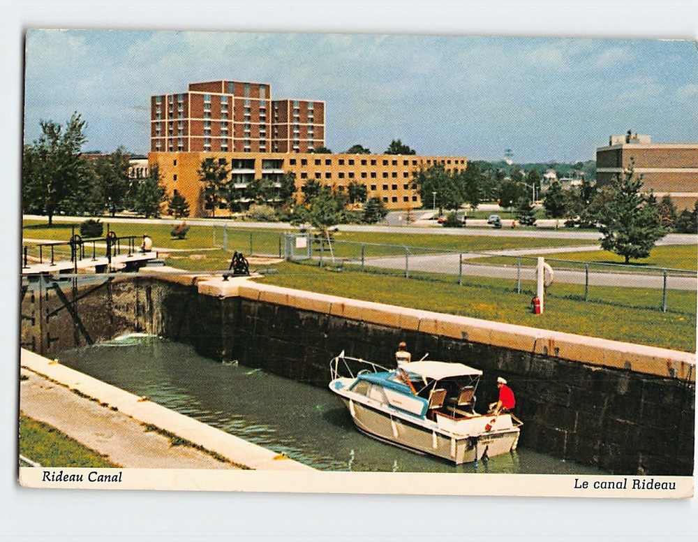 Postcard Rideau Canal Ottawa Ontario Canada