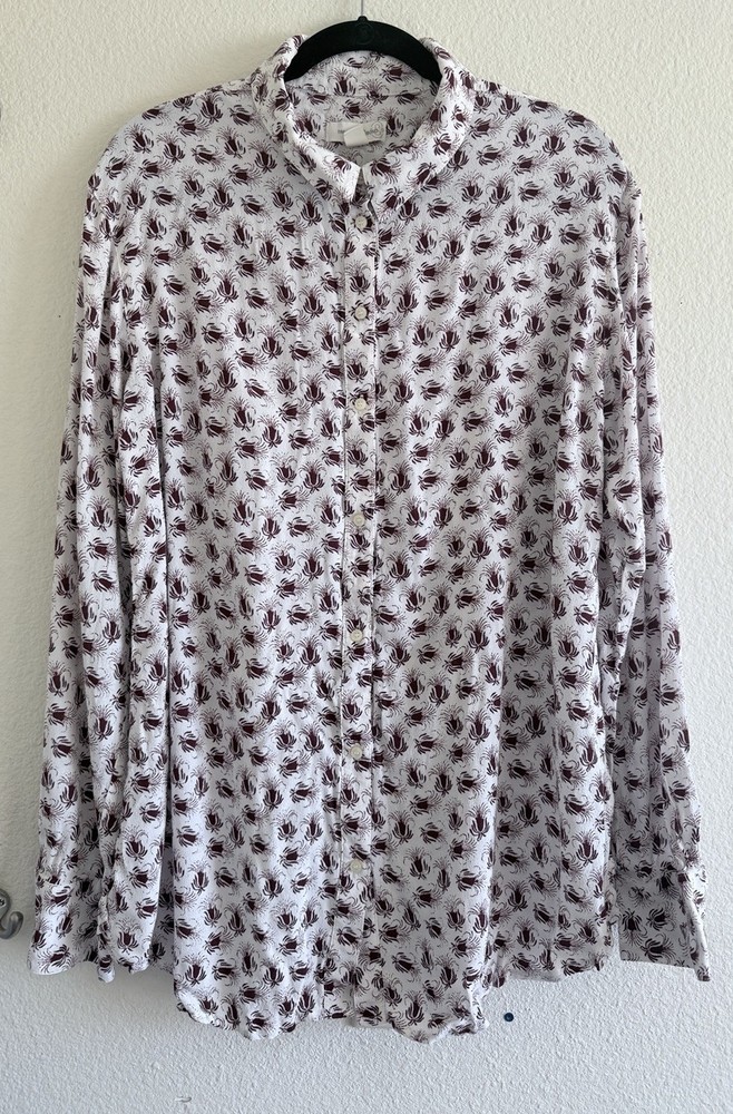 Treasure And Bond Button Up Blouse Business Casual Size L