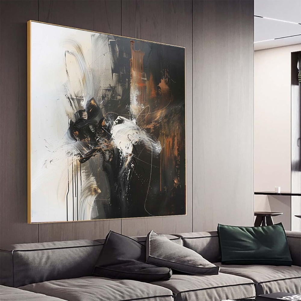 Large Original Modern Art Painting On Canvas Abstract Artworks Handmade Graffiti-image