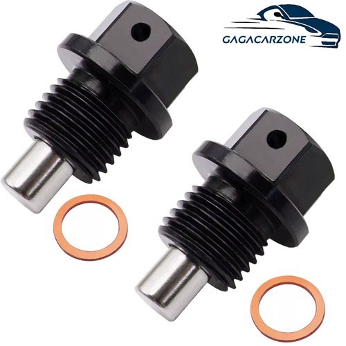 2pcs M14x1.5MM Car Universal Engine Magnetic Oil Drain Plug Screw Nut Bolt Sumps