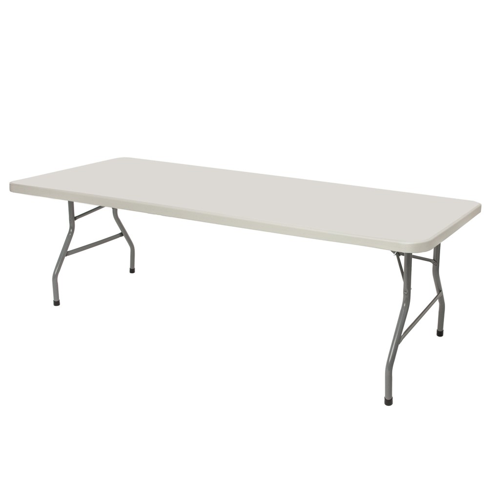 Hampden Baldwin 30x96 Folding Table Plastic Steel Top Durable Portable