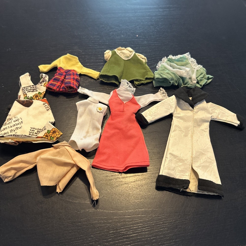 Lot Of 1969s-1970s Vintage Barbie, Barbie Clone, Home Made Doll Clothes