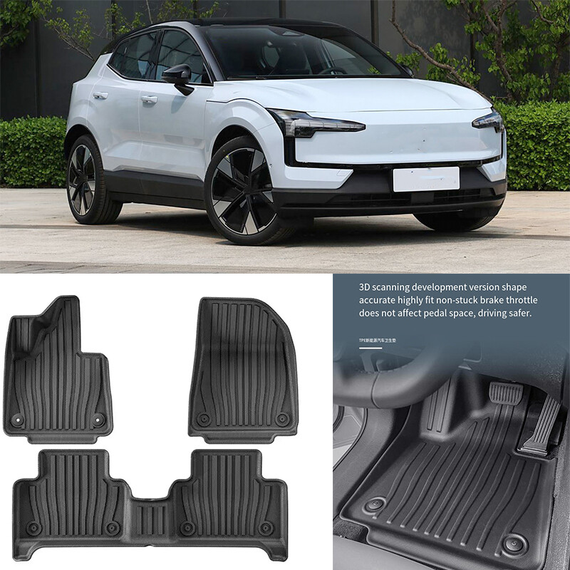 TPE All-Weather Full Car Floor Mats for Volvo EX30 2024-2025 RHD Models