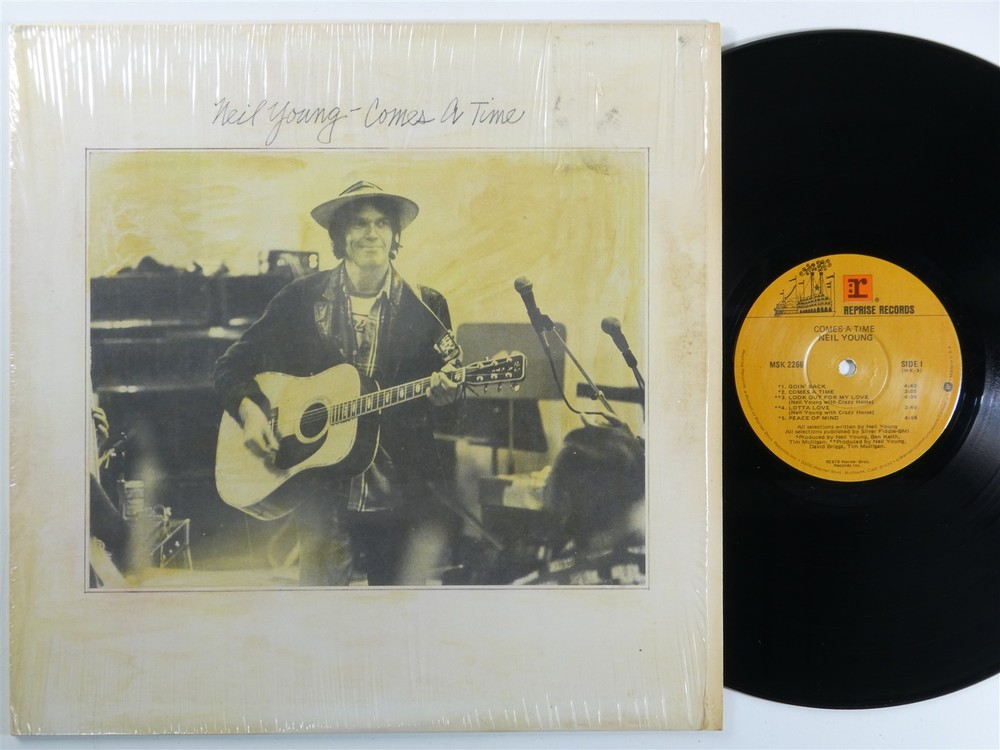 NEIL YOUNG Comes A Time REPRISE LP VG+ matte cover SHRINK f