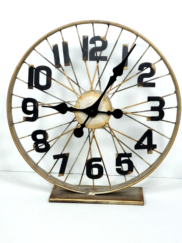 PIER ONE Clock Big Numerals Round METAL LARGE