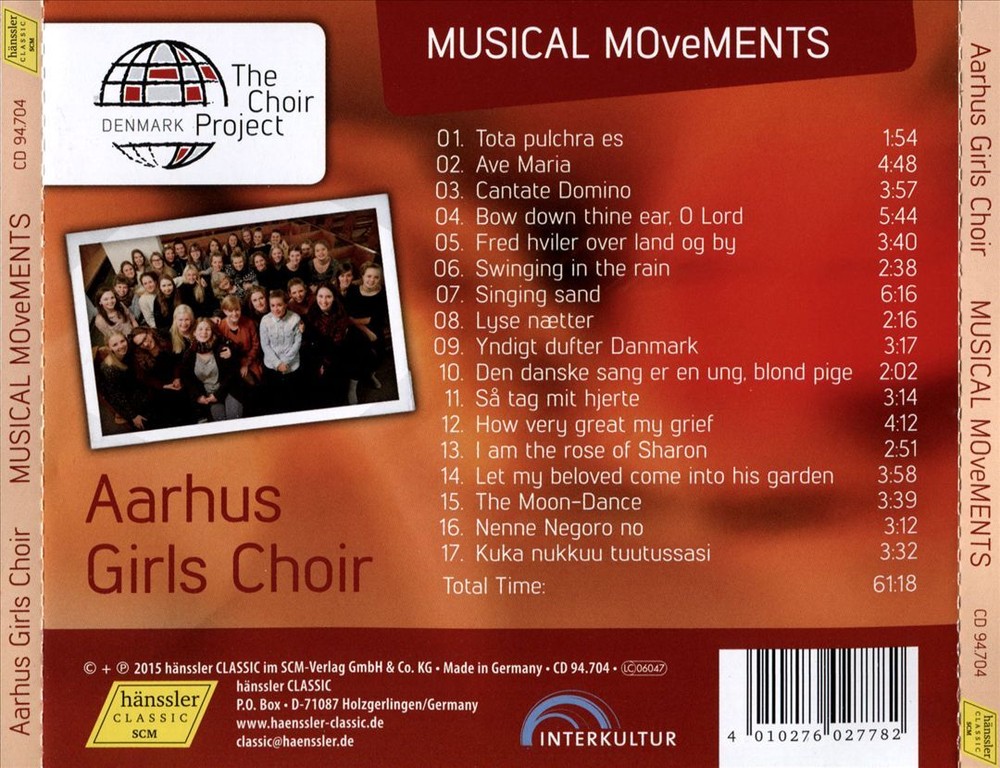 Aarhus Girls Choir Musical Movements CD – New Choral Music Release  