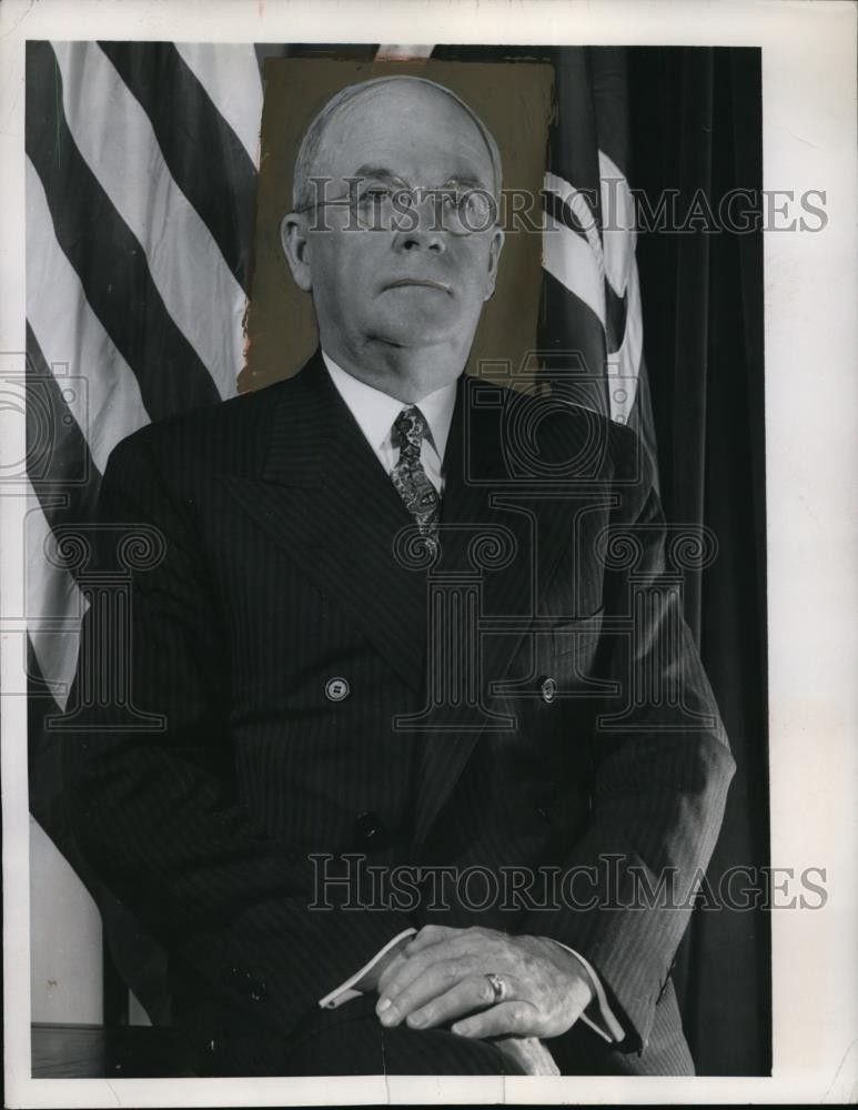 1949 Press Photo Francis P. Matthews, U.S. Navy Secretary - nef49674