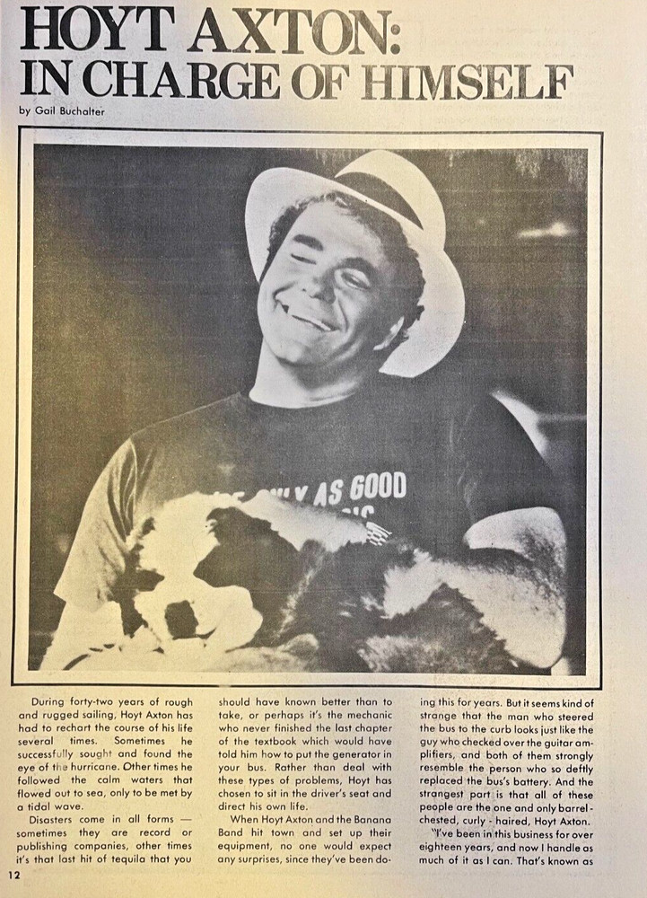 1979 Country Singer Hoyt Axton