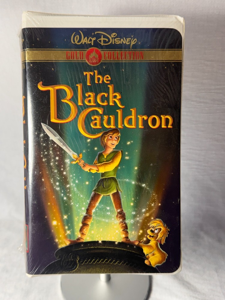 The Black Cauldron Walt Disney Gold Collection VHS Video New with tear in seal