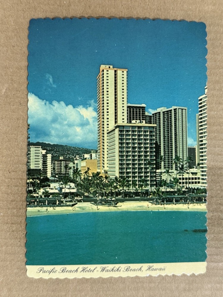 Postcard Honolulu HI Hawaii Waikiki Pacific Beach Hotel Advertising Vintage PC