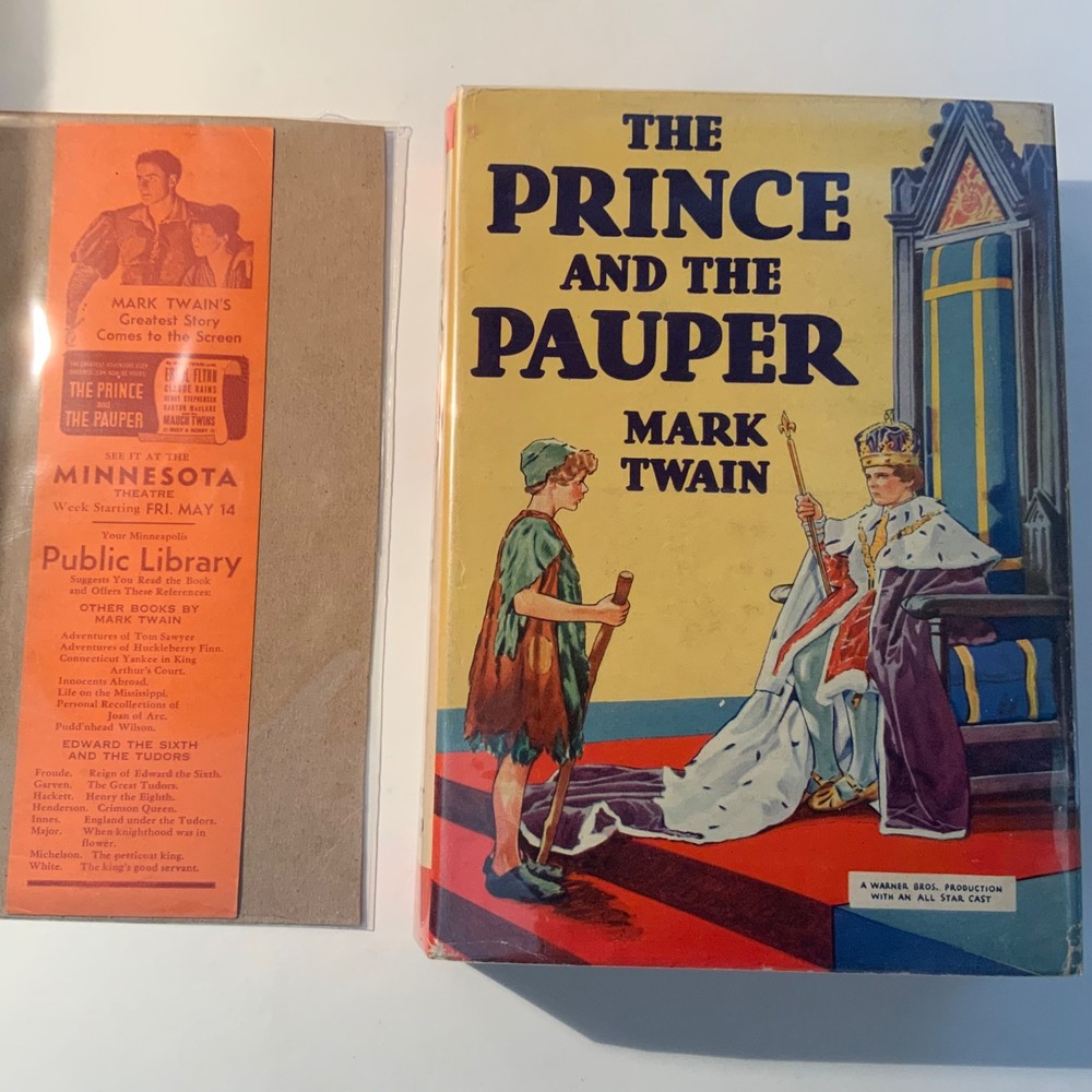The Prince And The Pauper by Mark Twain 1937 Grosset & Dunlap film tie-in VG++
