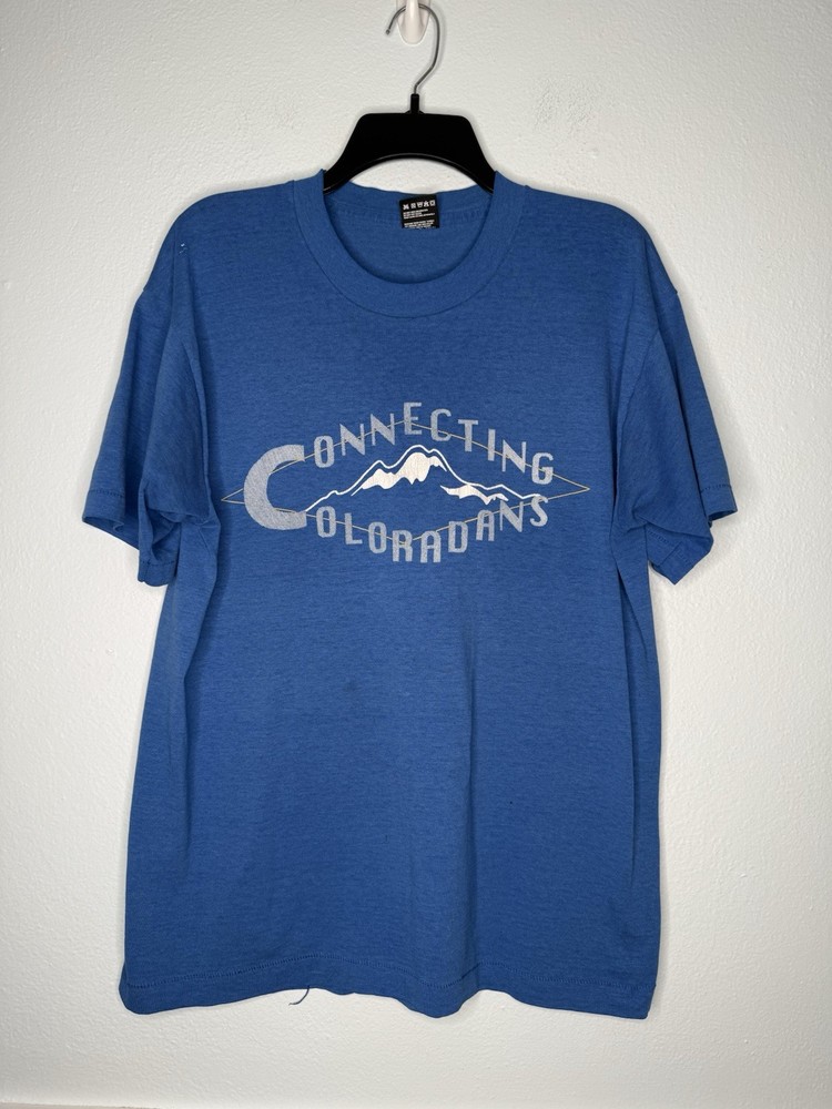 Vintage Colorado Springs Single Stitch T Shirt Large 90s Gazette Newspaper