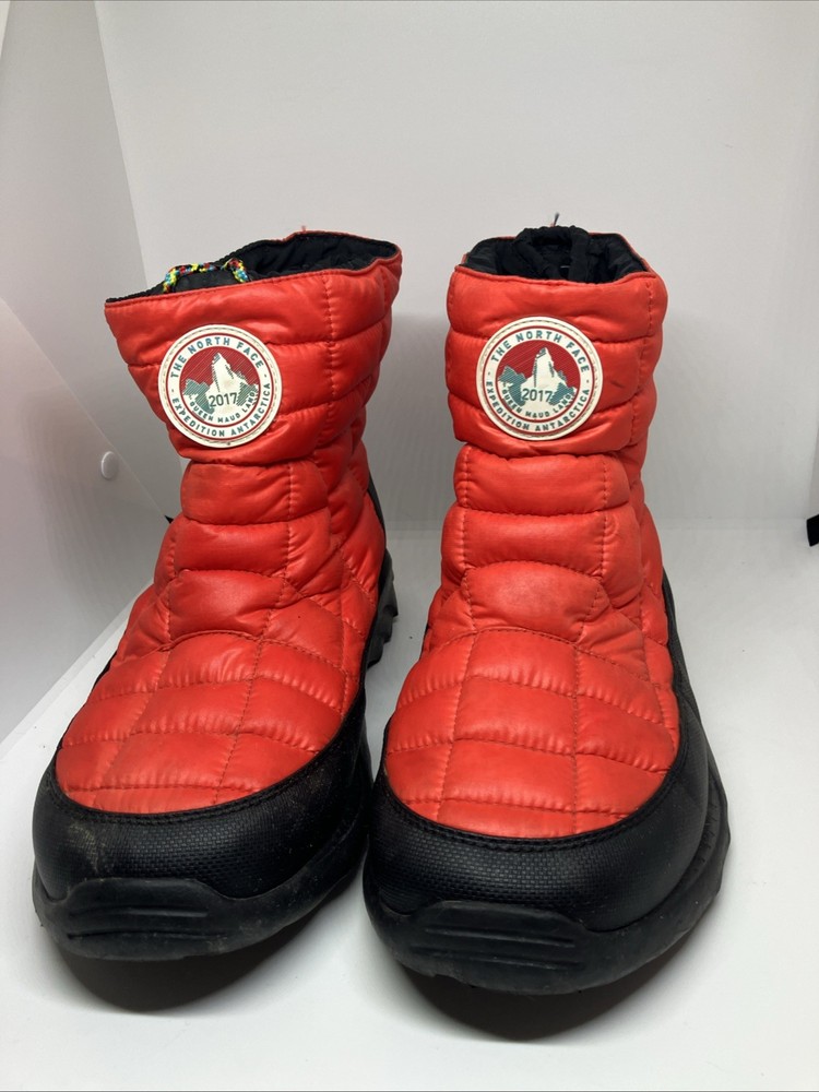 North Face Thermoball Expedition Antarctica Boots Size 10 Red with Primaloft Insulation