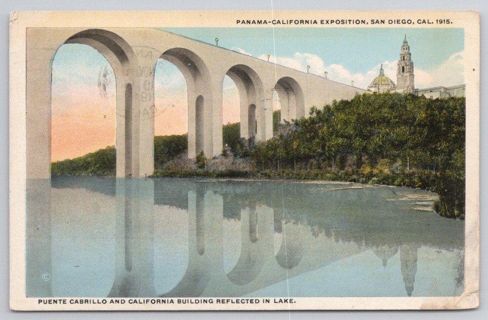 1915 Panama-California Expo San Diego Puente Cabrillo California Building Sample