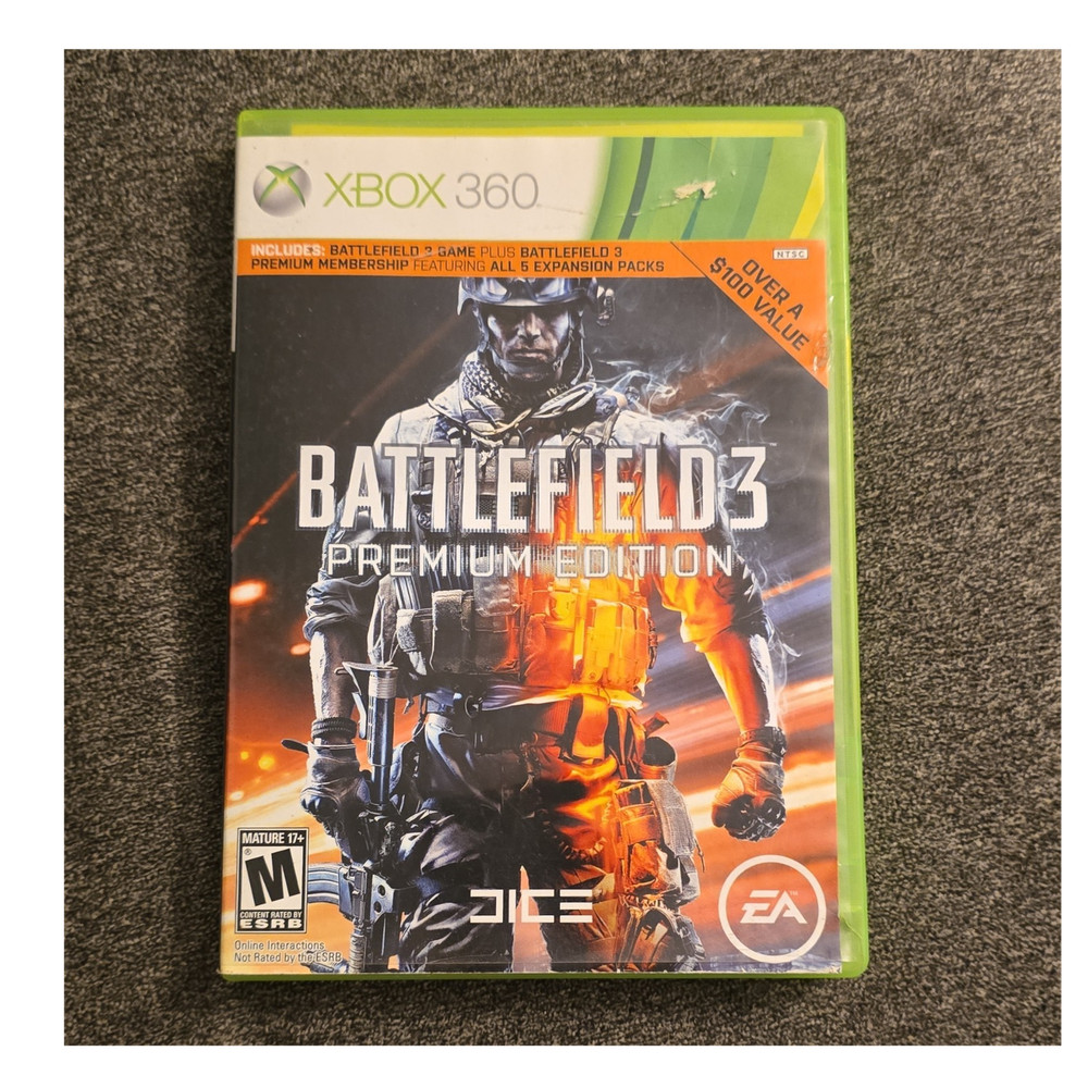 EA Battlefield 3 Premium Edition Xbox 360 Shooter M NTSC-U/C 2011 Co-op