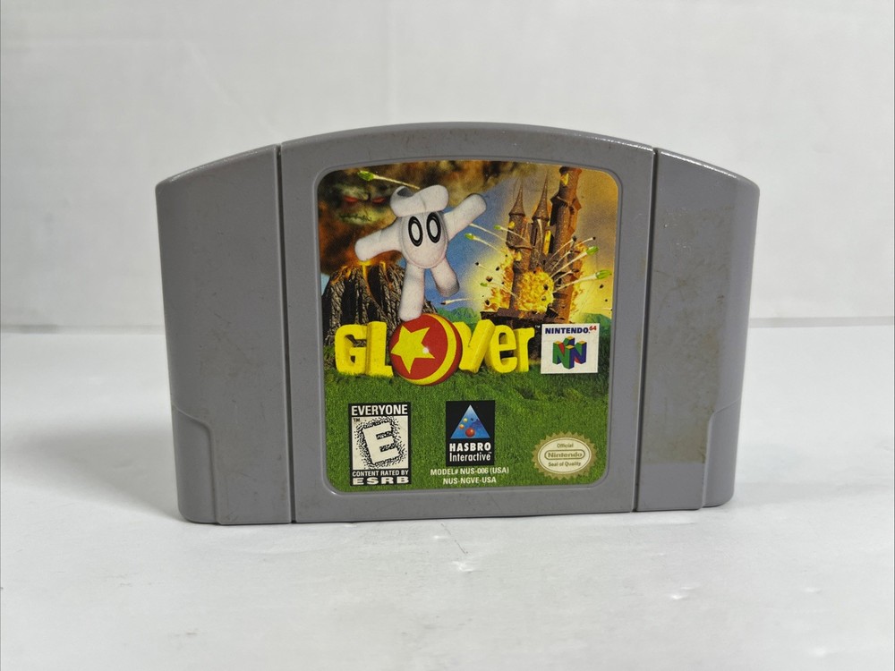 Nintendo 64 N64 Glover Cartridge 1998, Tested Working, Authentic