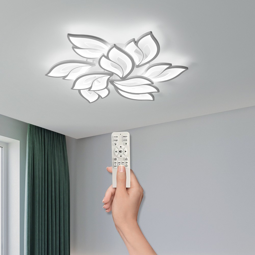 Modern Flush Mount Ceiling Chandelier Light for Living Room Bedroom Dining Room