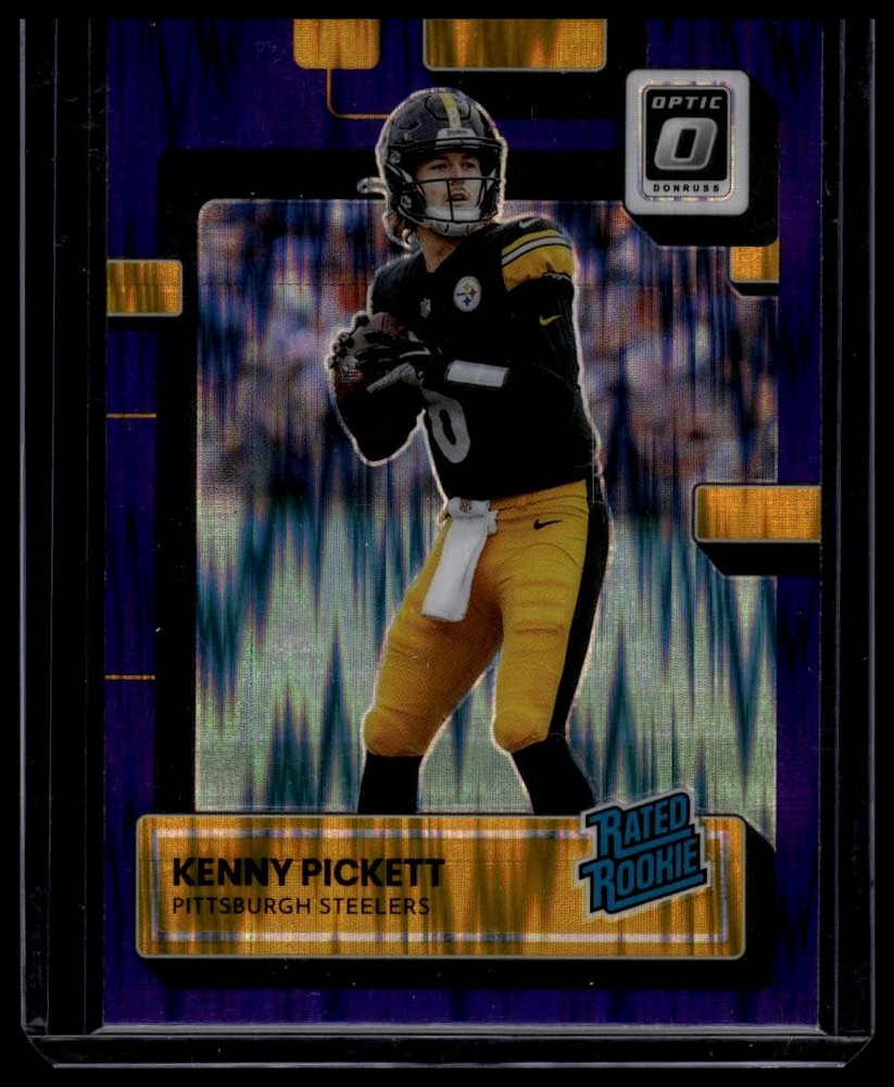 2022 Donruss Optic #201 Kenny Pickett Purple Shock Rated Rookie