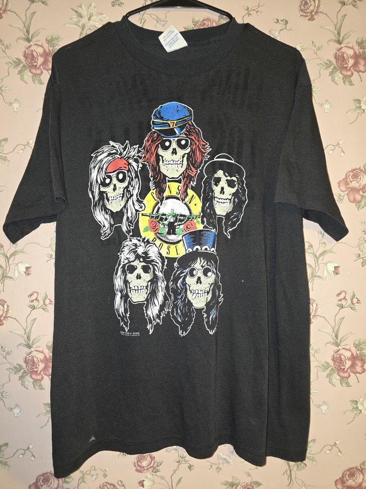 Vintage Guns N Roses 1989 LA Coliseum Tour T-Shirt Appetite For Destruction XL