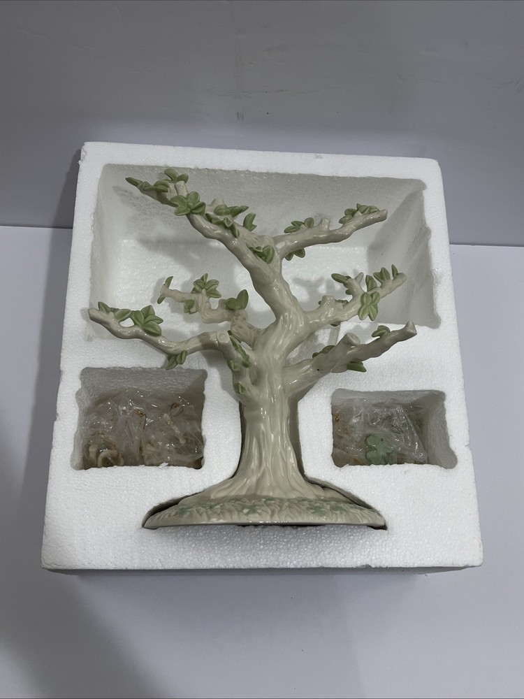 Lenox The Luck of the Irish Porcelain Tree + 12 Ornaments St. Patrick’s Day