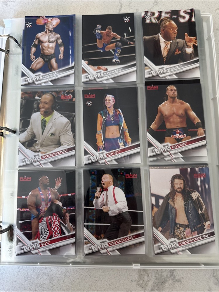 2017 Topps WWE Complete Base Set (Alexa Bliss RC) in Binder and Hard Case
