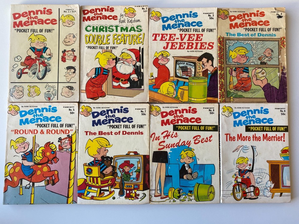 DENNIS MENACE POCKET FULL FUN LOT 16~Fawcett~JANGLE BELLS~Sunnydays~TEE VEE~Xmas