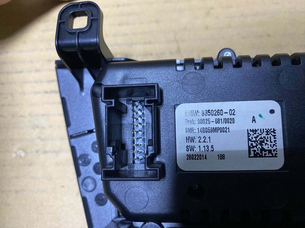 BMW AC CONTROL PANEL MODULE 9350260 F15 X5 2015