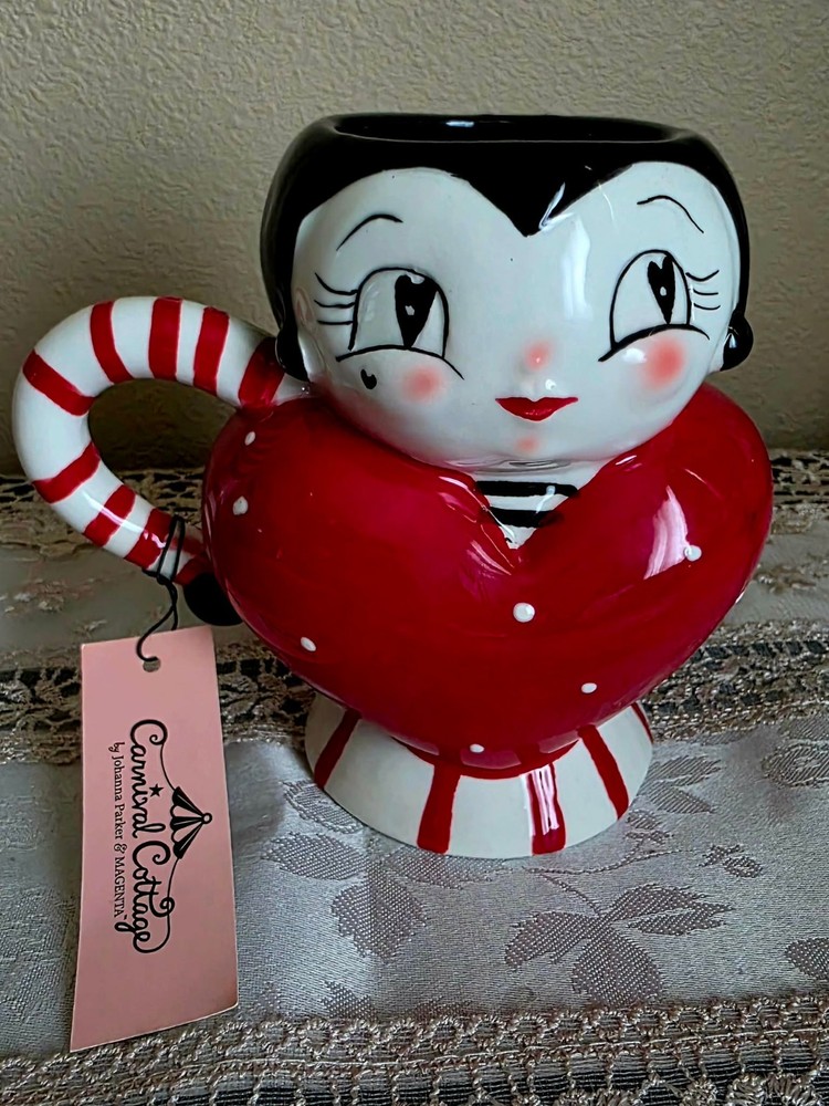 Johanna Parker Carnival Cottage Chica Heart Girl Mug (Flaws)
